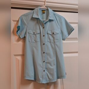 Eddie Bauer Sky Blue Short Sleeve Shirt